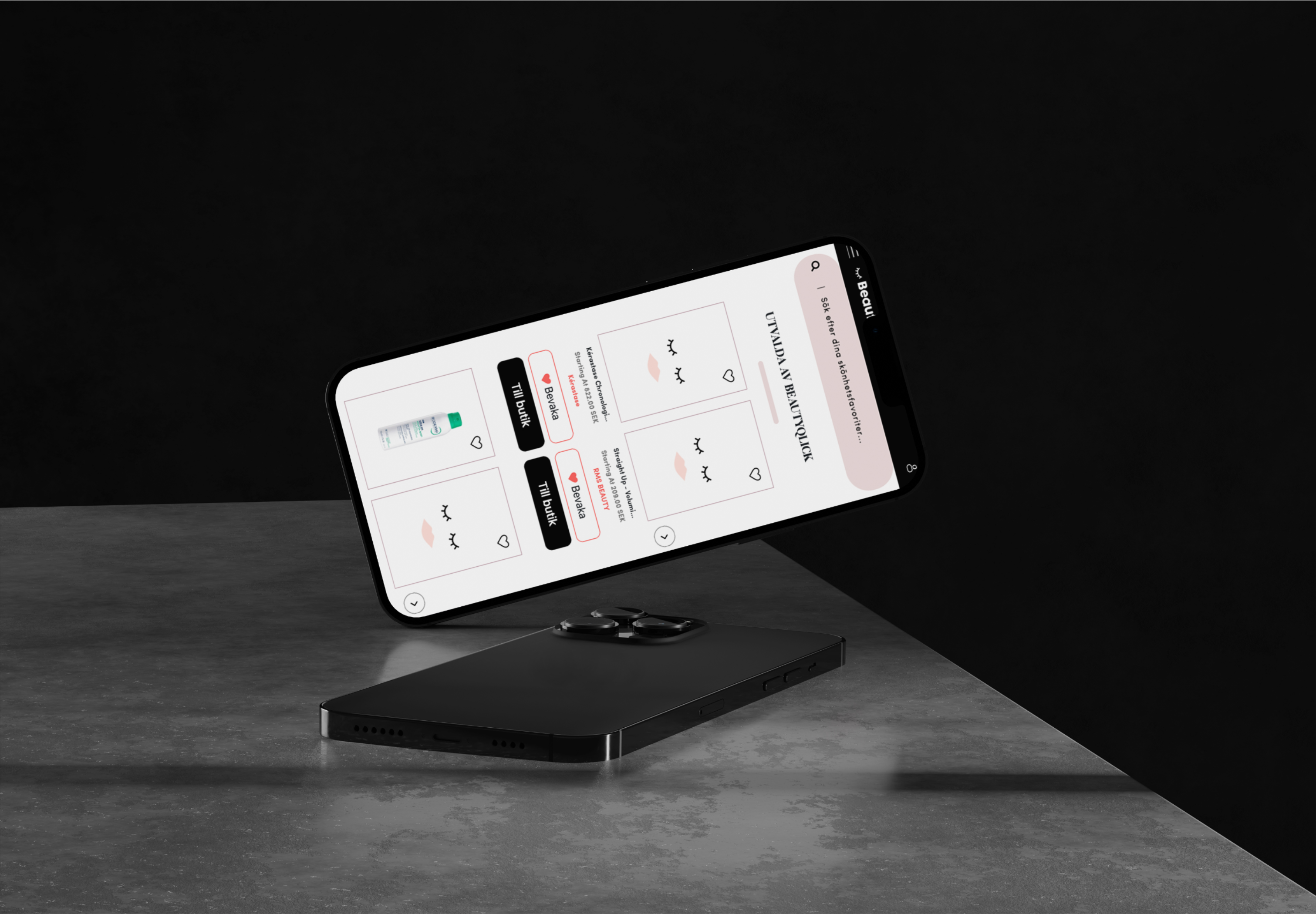 Comparison and profile tracking tools let users evaluate products side by side and build a personalized beauty profile o
