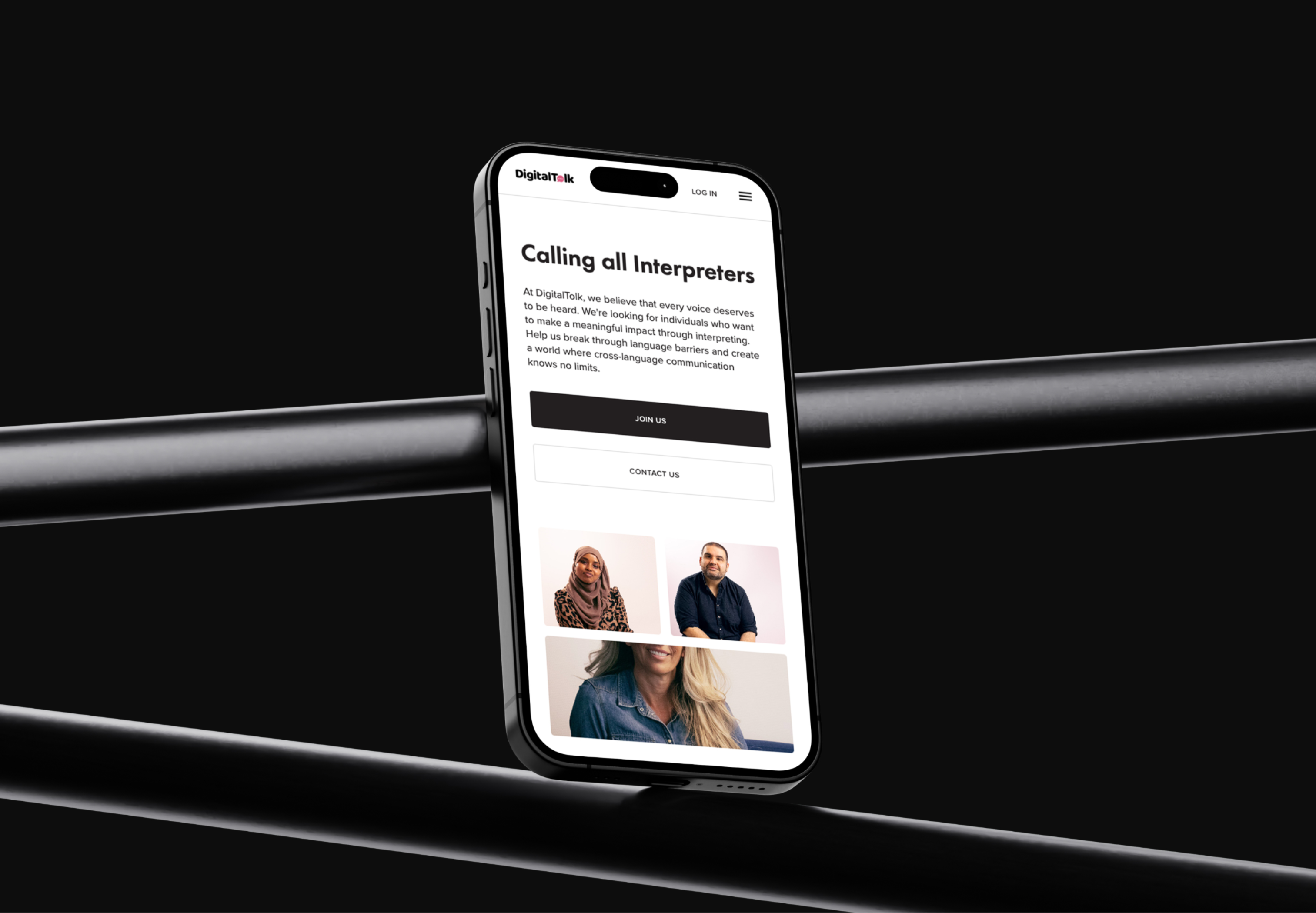 A unified interface lets coordinators track interpreter availability and session status across phone, video, and in-pers